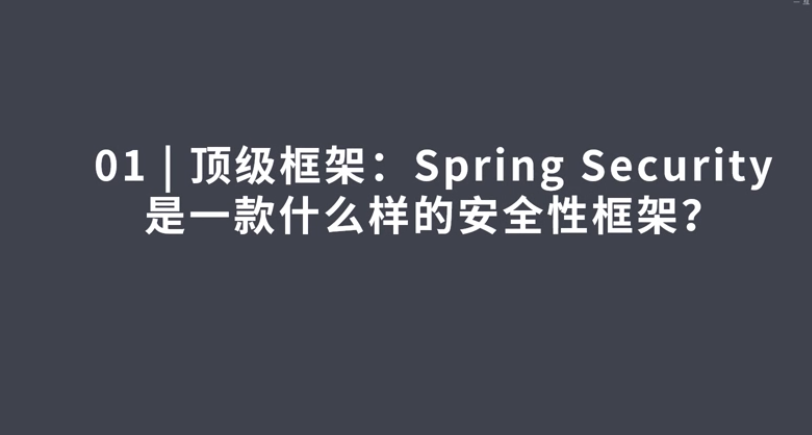Spring Security应用安全与职业