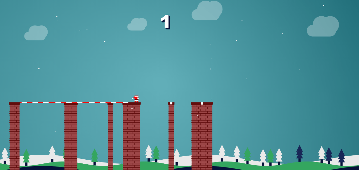 圣诞老人过悬崖小游戏源码