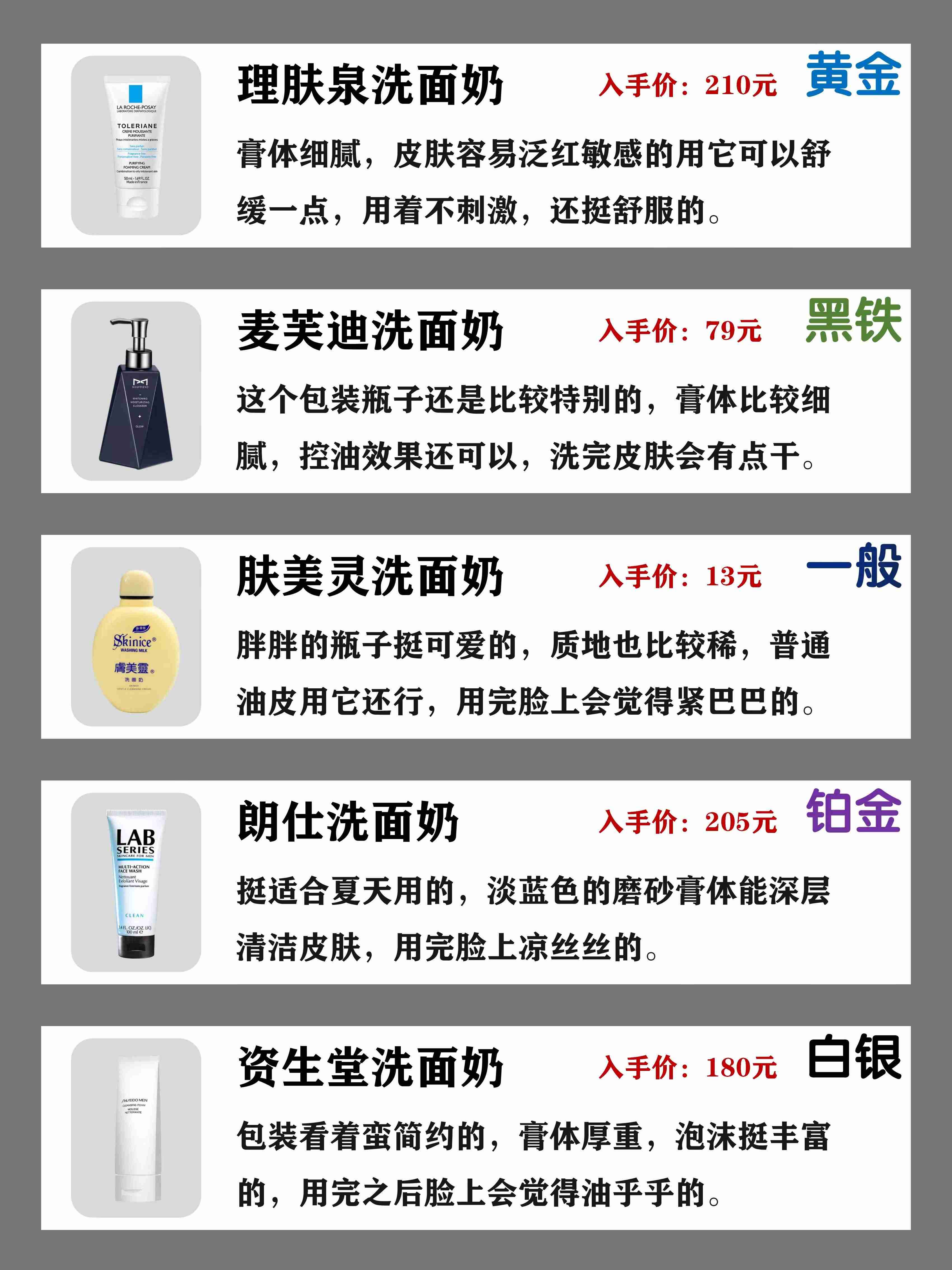 洗面奶排行榜去前十名（温和不刺激的洗面奶排行榜）-第5张图片
