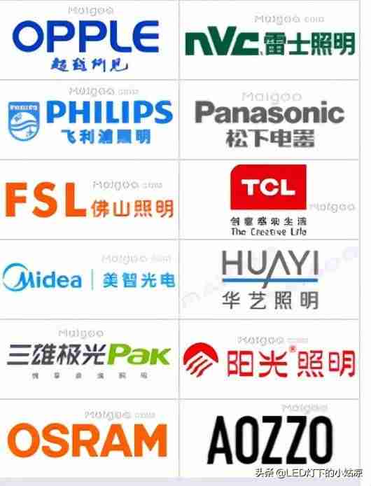 灯具品牌排行（灯具品牌排行前）-第2张图片