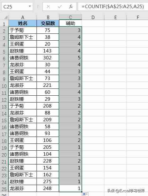 excel表格去重复数据统计（表格批量删除重复内容）-第5张图片