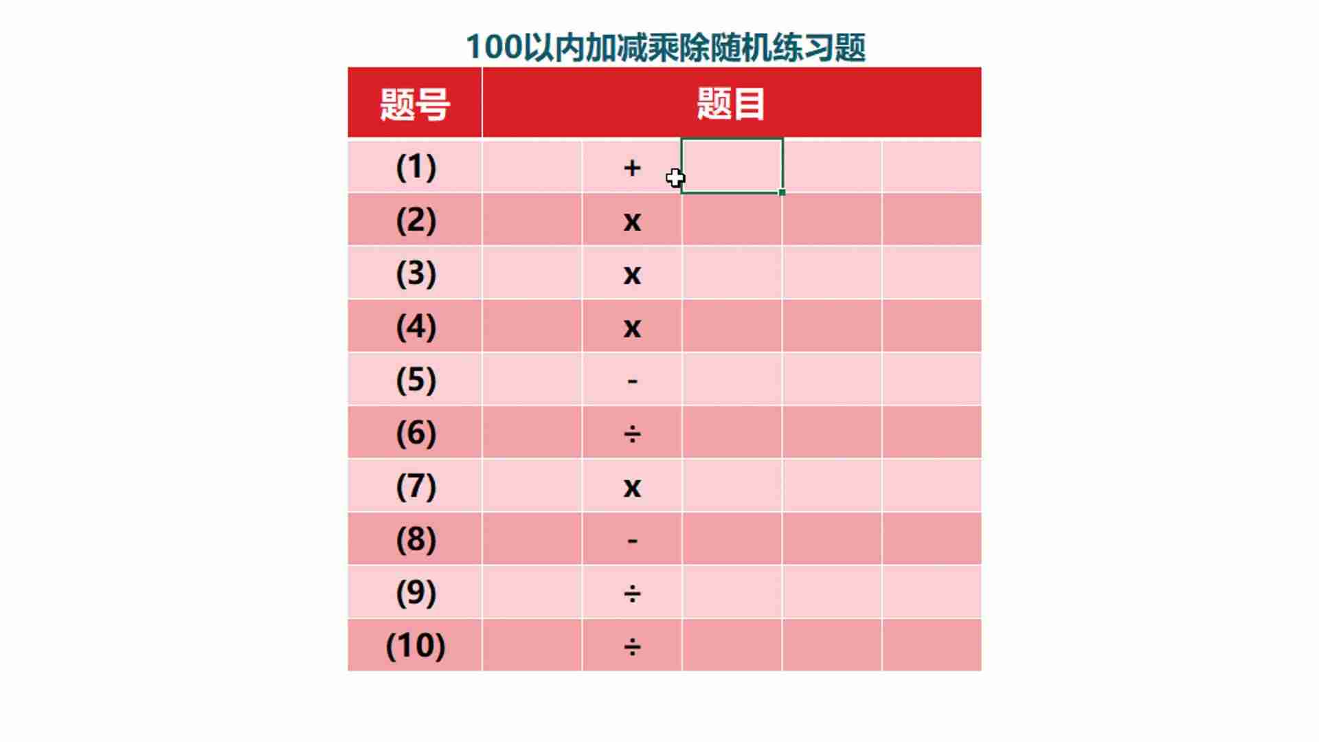 表格除法公式怎么设置（一个单元格内有加减乘除教程）-第4张图片