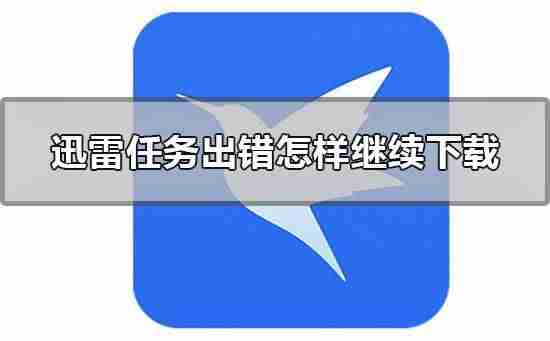 迅雷任务出错解决方法（手机迅雷下载任务异常）-第1张图片