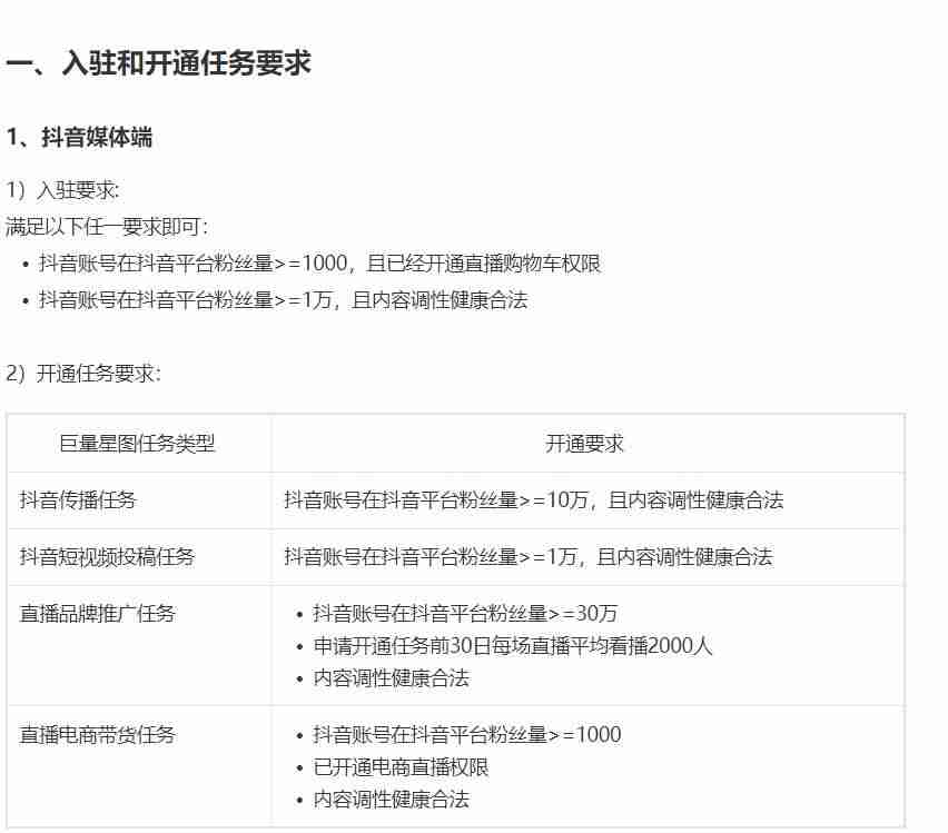 抖音星图平台开通条件-1000粉丝开通星图的方法-第5张图片