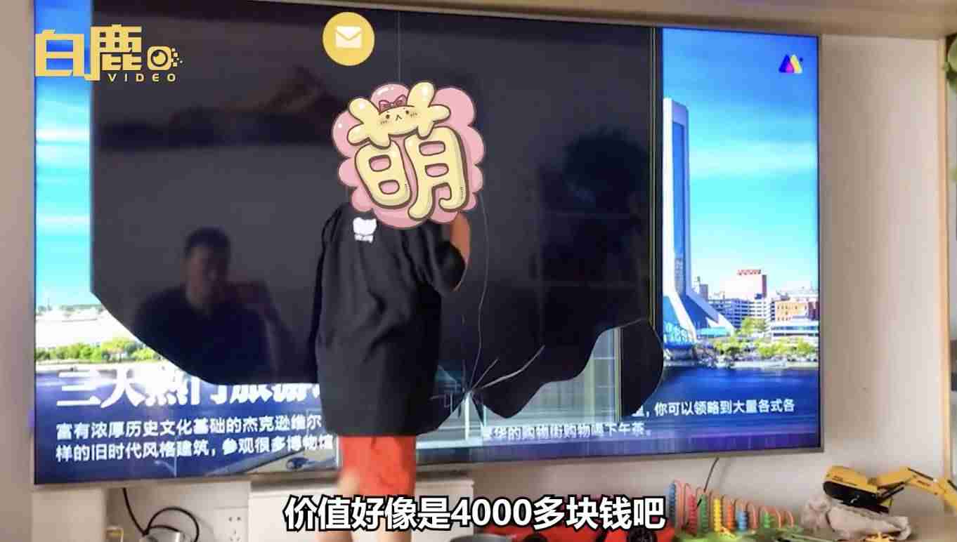 孩子看动画片入戏砸坏80寸电视-因不喜欢反派-第1张图片