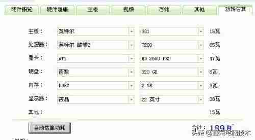 如何计算电脑功耗比较好-电脑主机功率计算-第2张图片