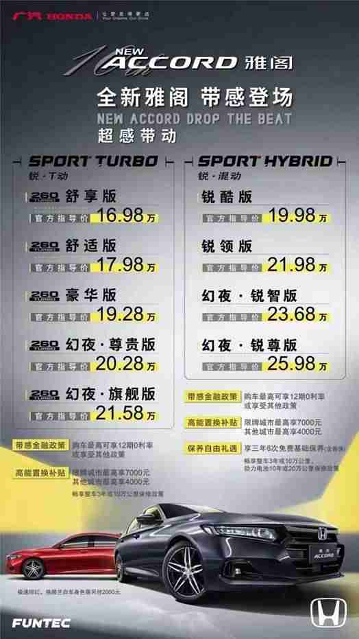 雅阁十代2021款报价-东风本田雅阁2021款报价及图片-第2张图片