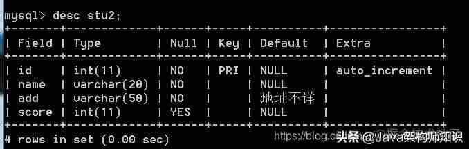 mysql指令大全-mysql数据库操作命令-第15张图片