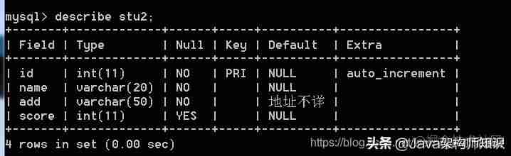 mysql指令大全-mysql数据库操作命令-第13张图片