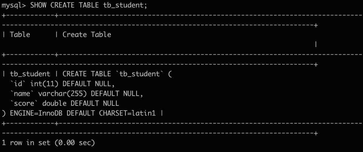 sql建表命令-数据库sql语句大全实例-第13张图片
