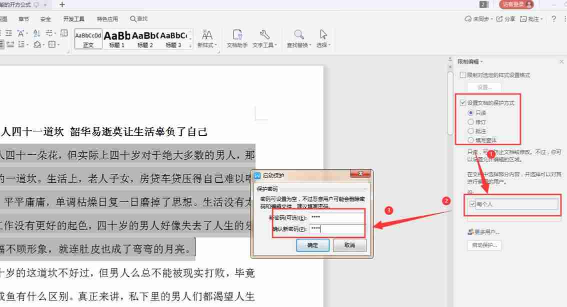 word锁定格式怎么解锁-word锁定格式样式-第3张图片