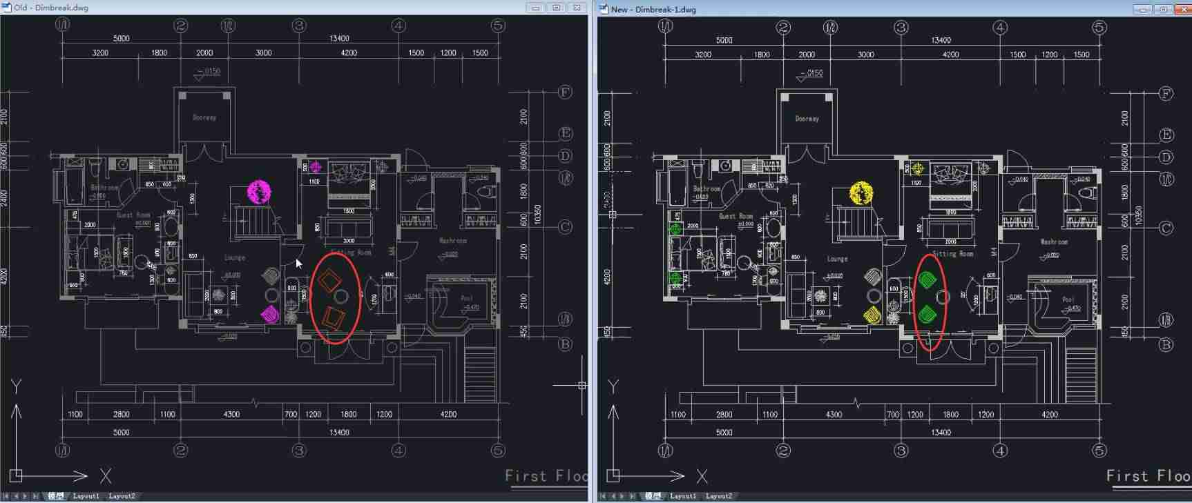 cad对比度怎么设置-cad2014图纸比较命令-第4张图片