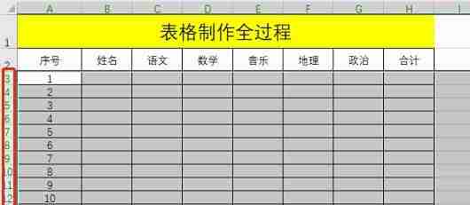 电脑制作excel表格全步骤-excel表格基本操作教程-第9张图片 电脑制作excel表格全步骤-excel表格基本操作教程-第9张图片