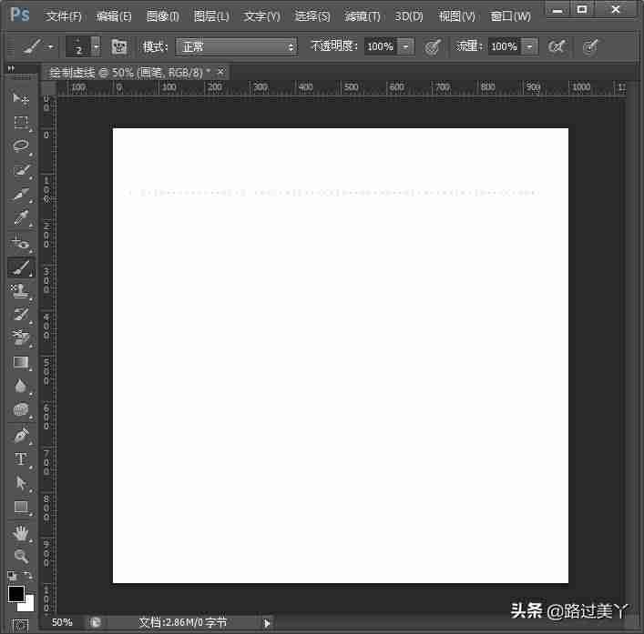 ps如何做虚线描边-教你ps制作虚线矩形框-第5张图片