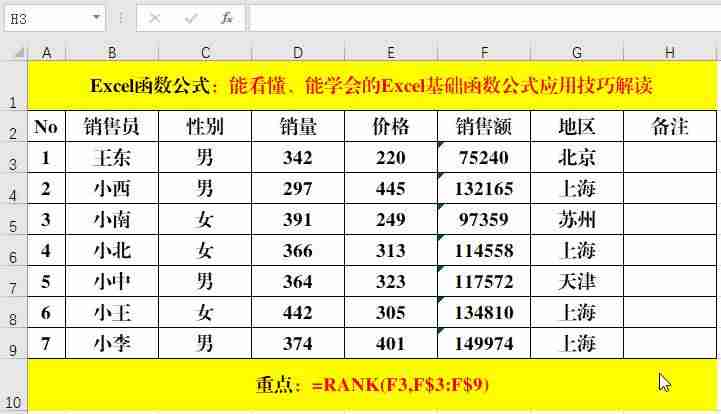 函数的应用知识点-excel最常用的八个函数-第8张图片