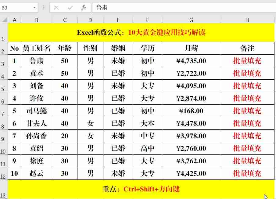 excel显示全部内容快捷键-excel快捷键大全常用-第9张图片