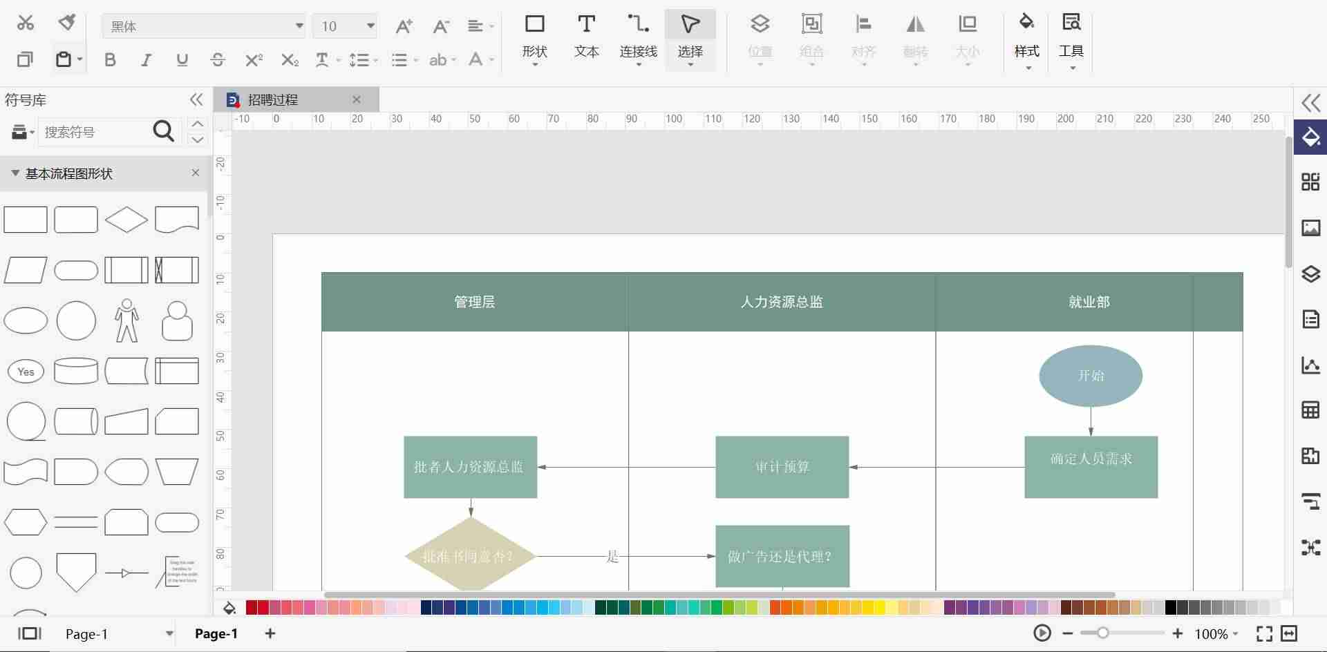 wps怎么绘制流程图-操作流程图制作方法-第3张图片