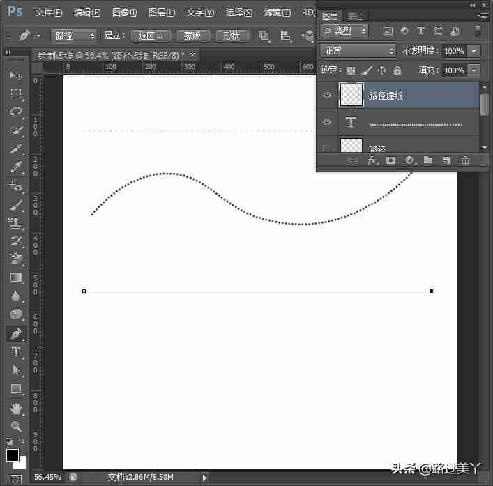 ps如何做虚线描边-教你ps制作虚线矩形框-第15张图片