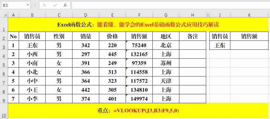 函数的应用知识点-excel最常用的八个函数-第10张图片