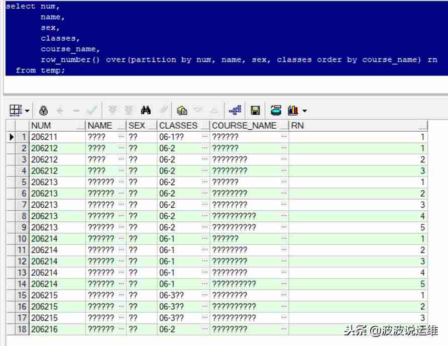 oracle行列转换函数-数据库sql语句大全实例-第3张图片