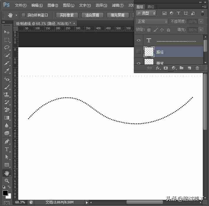 ps如何做虚线描边-教你ps制作虚线矩形框-第13张图片