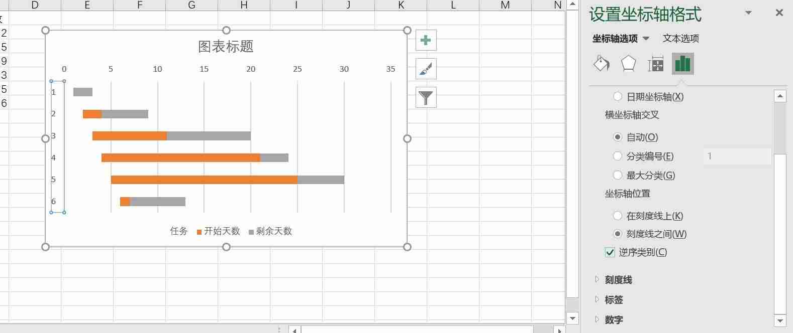 甘特图在线制作教程-excel自带甘特图模板-第6张图片